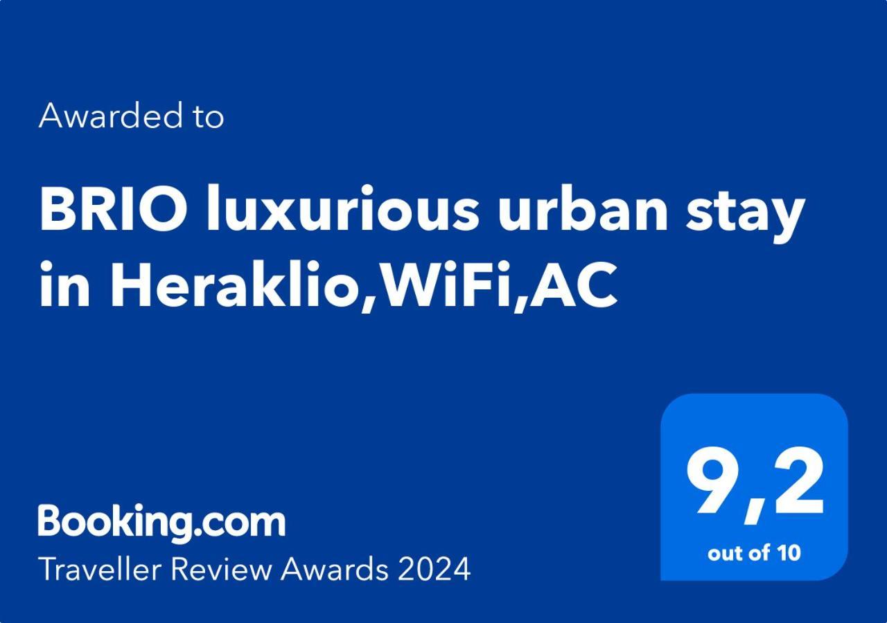 Brio Luxurious Urban Stay In Heraklio,Wifi,Αc Iraklion Buitenkant foto